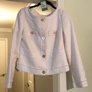 Lilly Pulitzer Millie Jacket in Resort White Small